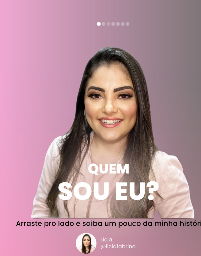 Retrato de Lícia Fabrina em fundo rosé